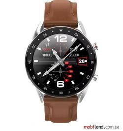 UWatch L7 Leather Silver