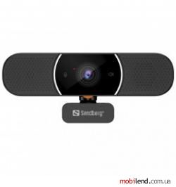 Sandberg All-in-1 Webcam 2K HD Speaker Black (134-37)