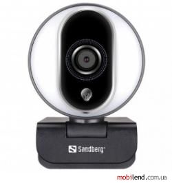 Sandberg Streamer Webcam Pro Full HD Autofocus Ring Light (134-12)