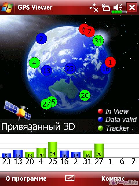 GPS Viewer, ������������ ����� �� ����������