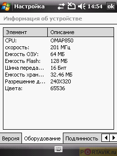 ����� HTC P3450 Touch