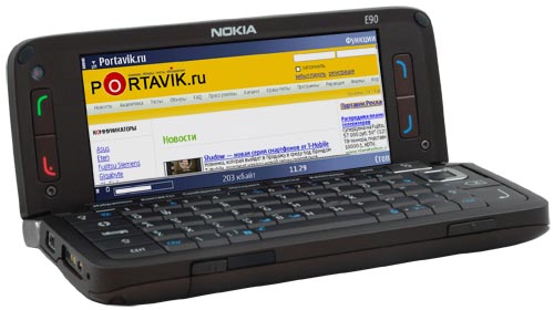 ����� QWERTY-������������� Nokia E90