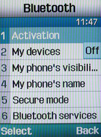 ���� �������� �������� Samsung SGH-D820: