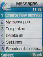 ���� �������� �������� Samsung SGH-D820: