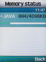 ���� �������� �������� Samsung SGH-D820: