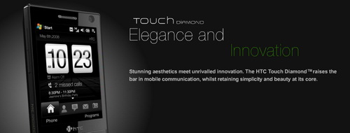 ����� HTC Touch Diamond, �������� ���������