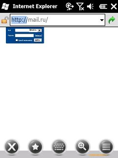 ������ ���� ������� Windows Mobile 6.5: RoverPC Pro G7