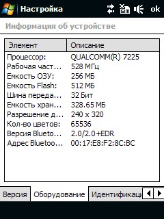 ����� ������������� HTC Touch Cruise 09