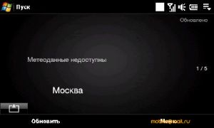 ������ ����� ������������� ������������� HTC Touch Pro2 (T7373)