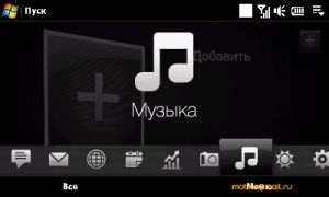 ������ ����� ������������� ������������� HTC Touch Pro2 (T7373)