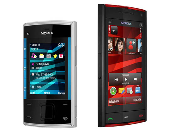 ������ ������ �� Nokia X3 � X6