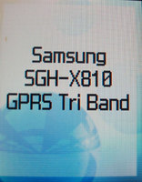 ����� �������� �������� Samsung SGH-X810