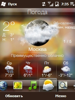 ����� ������������� HTC Touch2