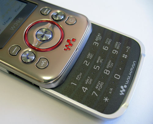 ����� �������� �������� Sony Ericsson W395