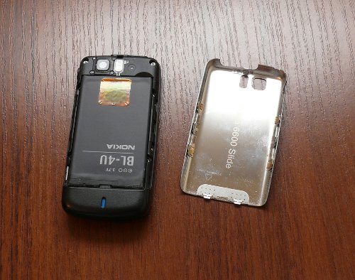����� ���������� �������� Nokia 6600 slide: ������� ������