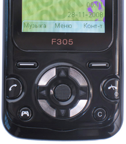 ����� �������� �������� Sony Ericsson F305 - ����� �����������