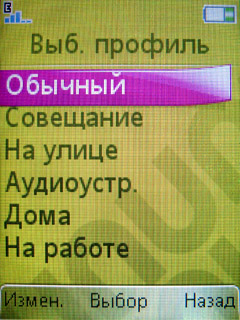 ����� �������� �������� Sony Ericsson F305 - ����� �����������