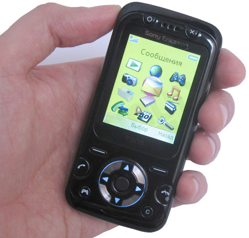 ����� �������� �������� Sony Ericsson F305 - ����� �����������