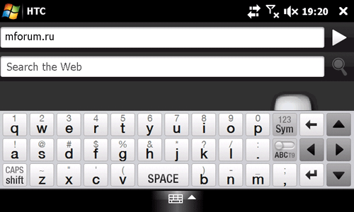 ����� HTC Touch HD - �������������� �����