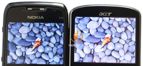 Nokia E71 � Acer beTouch E130