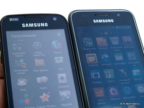 ������ ����� Samsung I9000 Galaxy S: ������ � �����