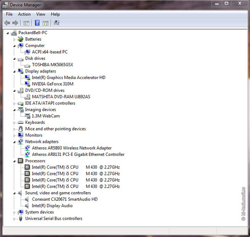 ����� Packard Bell EasyNote TX86: �������� � ���������