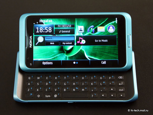 ������ ����� Nokia E7. ����� ������ Nokia �� Symbian^3