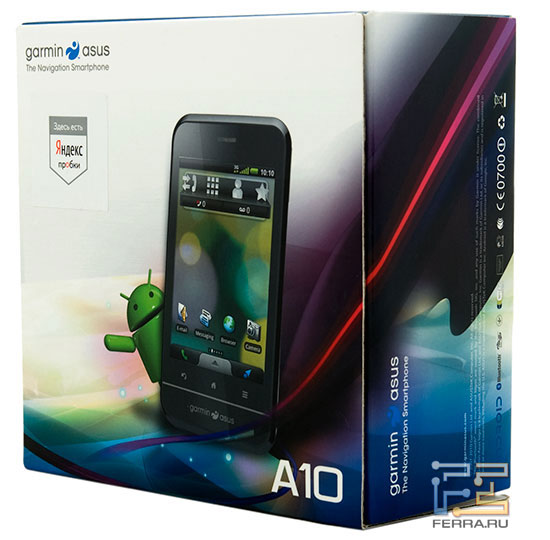 ��� ������� Garmin-ASUS A10 ������� � ������������ ������� ������