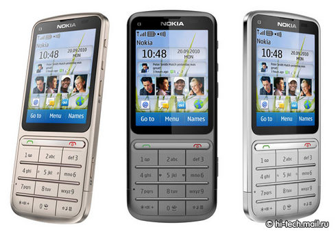 ����� Nokia C3-01: ��������� Nokia � �����������