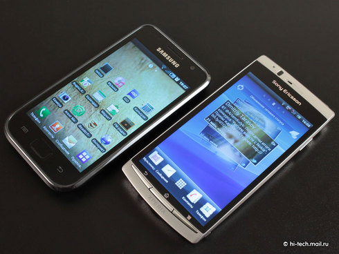 ������ ����� Sony Ericsson Xperia arc: ������������ ��������