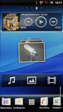 ������ ����� Sony Ericsson Xperia arc: ������������ ��������