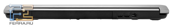 ������ ����� ASUS N73Jq: �����������, ��� USB, RJ-45