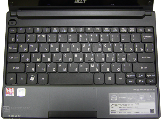 ������ Acer Aspire One 522-C5Dkk : ����������
