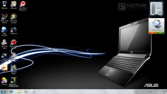 ������� ASUS N53Sv : ������� ���� Windows 7