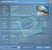  ASUS Eee PC 1001PX :  Everest CPU unit 2