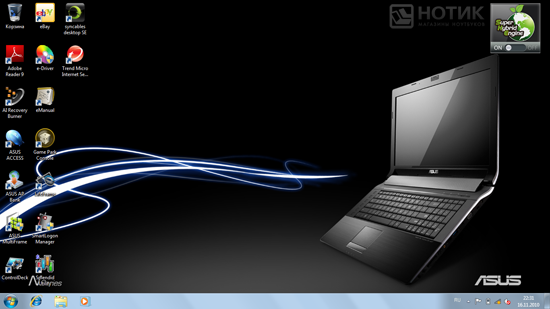 ������� ASUS N53Jn : �������� ���� Windows