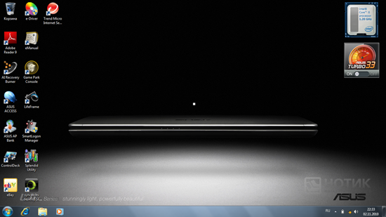 ������� Asus UL80Jt : �������� ���� Windows