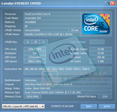 Asus UL80Jt ;  Everest: CPU, Core 1