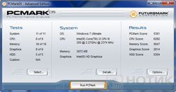 ������� Asus P52J� : Futuremark PCMark 05 test