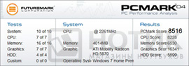 MSI GX740 PCMark04