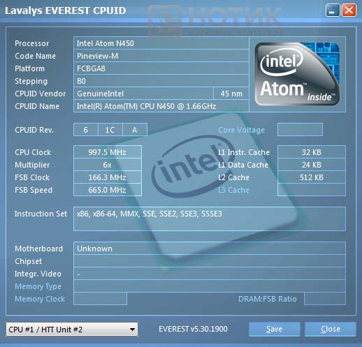 ASUS Eee PC 1008P 