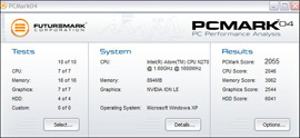 HP Compaq Mini 311c-1110er  PCMark04