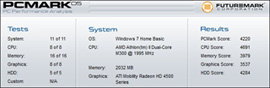 eMachines G630G - 302G25Mi PCMark05
