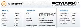 Toshiba Satellite T110-11R PCMark 04