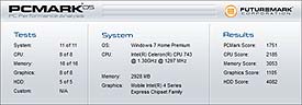 Toshiba Satellite T110-11R PCMark 05