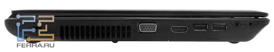 ����� ����� ASUS U30SD: Kensington Lock, D-SUB, HDMI, USB, ����� �������