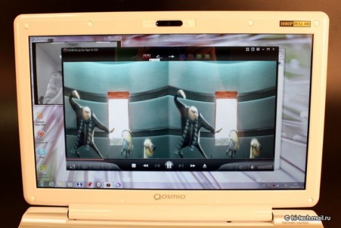 ����� Toshiba Qosmio F750: ������������ 3D-�������