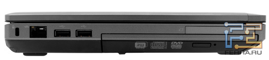 ����� ����� HP ProBook 6360b: Kensington Lock, RJ-45, ��� USB, ExpressCard/54, ���������� ������
