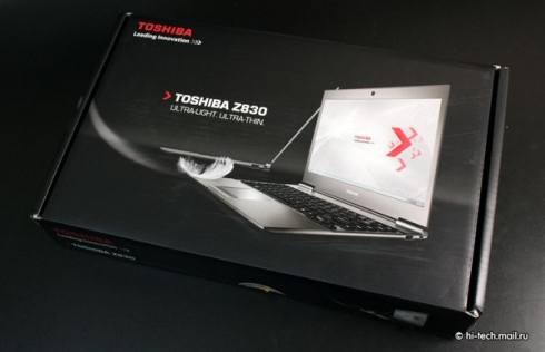 ����� Toshiba Portege Z830: ������ ���������