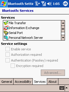 ����� HP iPAQ h6340 - Bluetooth